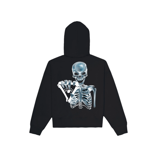 SKELETON HOODIE (BLACK)