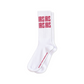 LOGO SOCKS QUAD (WHITE/RED)